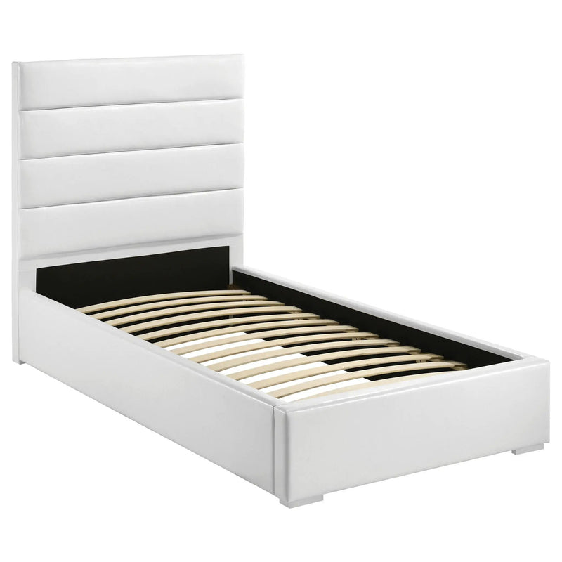 Felicity 4-piece Twin Bedroom Set White High Gloss by Unique Piece Furniture