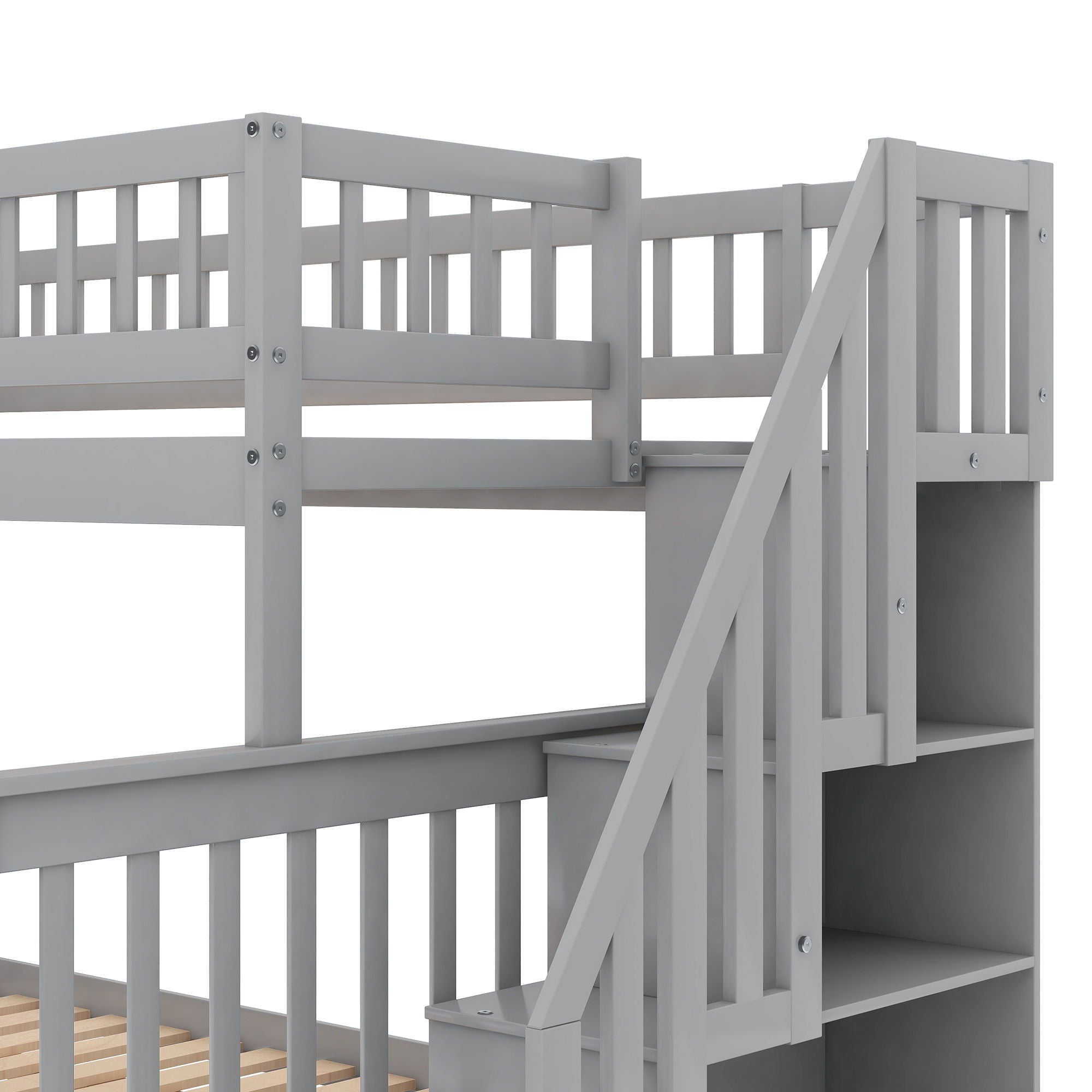 Bunk Bed With Staircase by HouseOfZazla