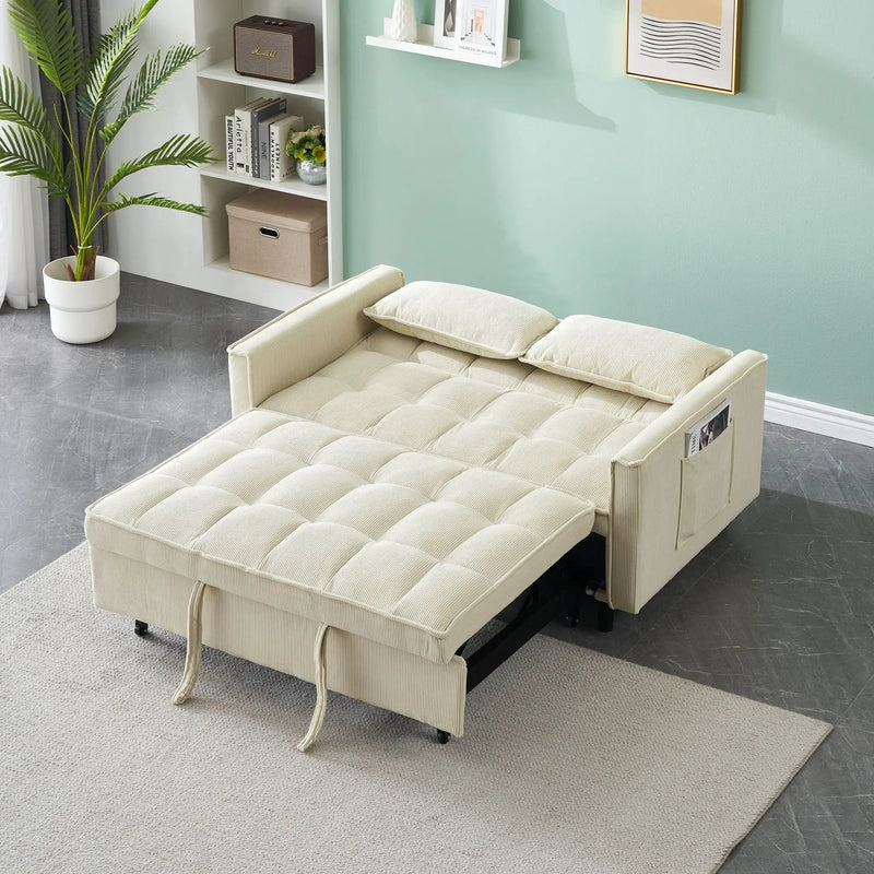 Two-Seat Casual Sofa With Pull Out Bed, Living Room Furniture by HouseOfZazla