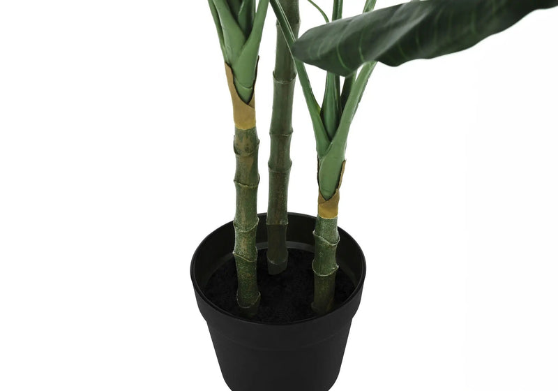 42" Tall, Artificial Plant, Evergreen Tree, Indoor, Faux, Fake, Floor, Greenery, Potted, Decorative - Green / Black by Unique Piece Furniture