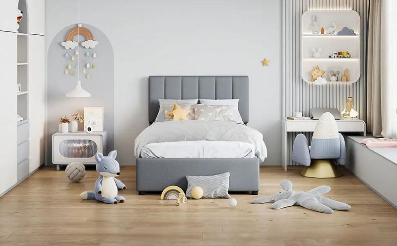 Upholstered Platform Bed With A Hydraulic Storage System by HouseOfZazla