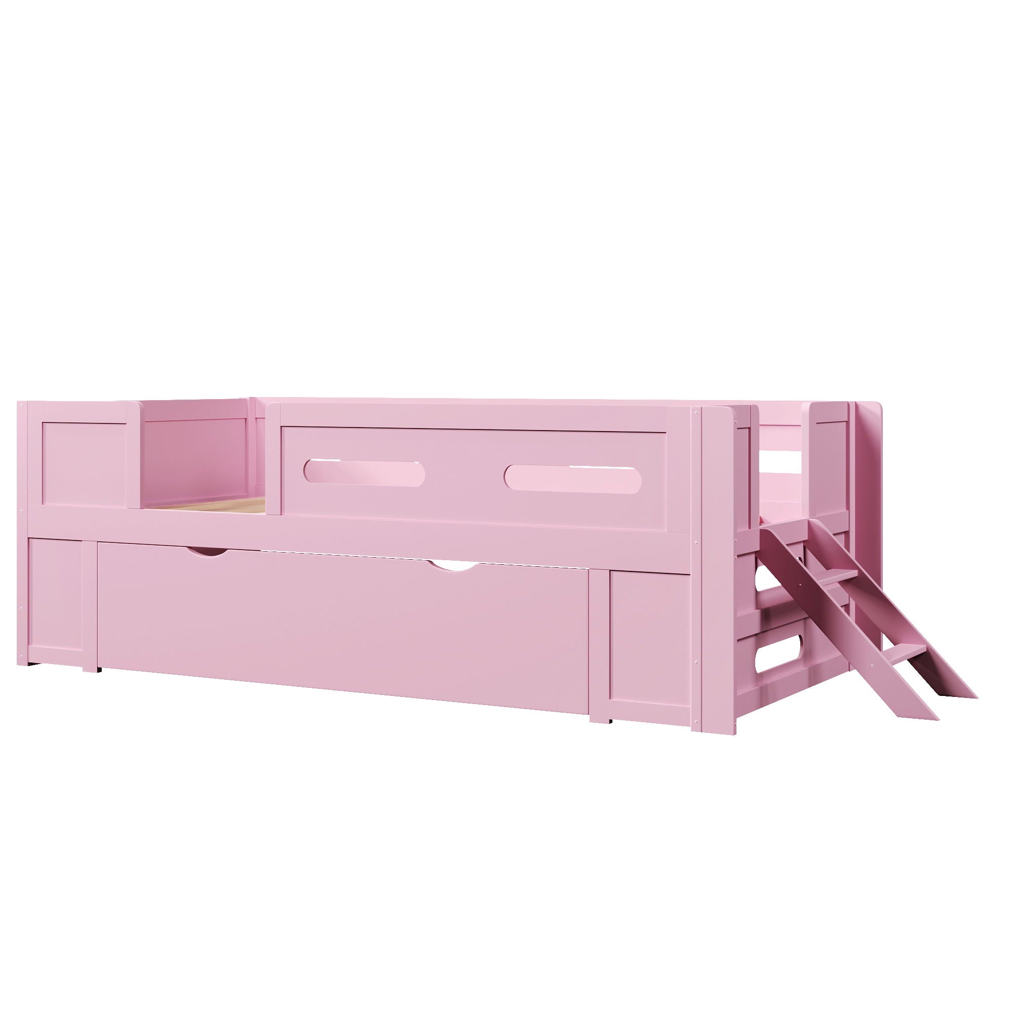 Platform Bed With Guardrail And Drawer by HouseOfZazla