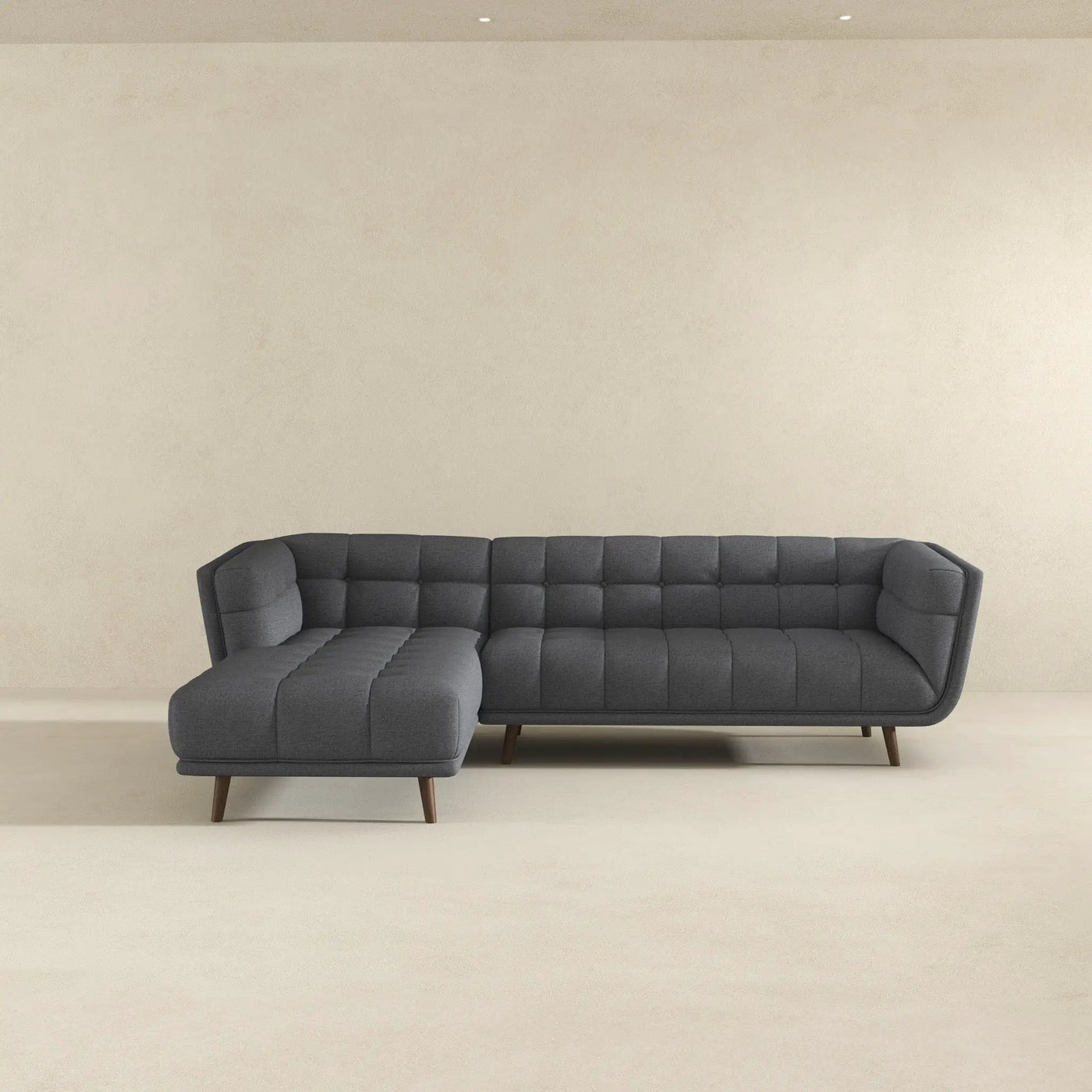 Addison - L Shape Sectional Sofa Tufted by HouseOfZazla