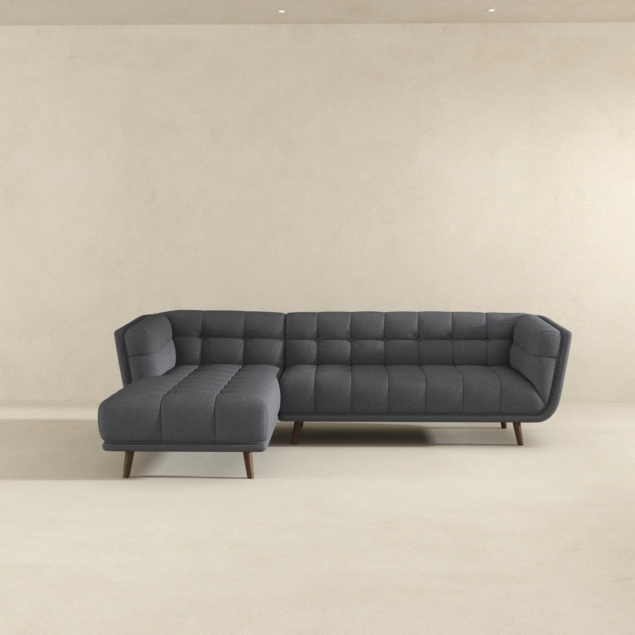 Addison - L Shape Sectional Sofa Tufted by HouseOfZazla