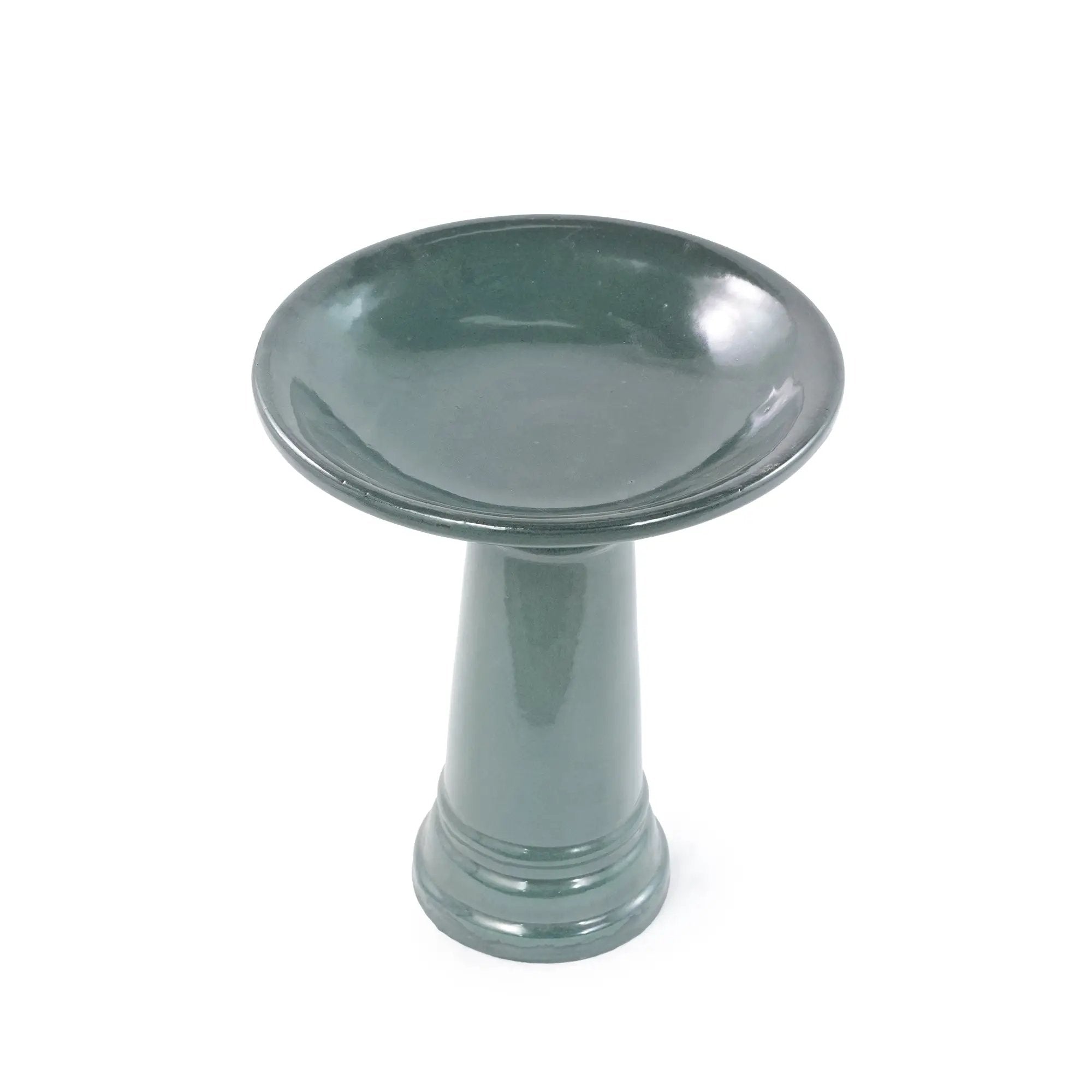 Ceramic Pedestal Bird Bath for Outdoor Garden by HouseOfZazla
