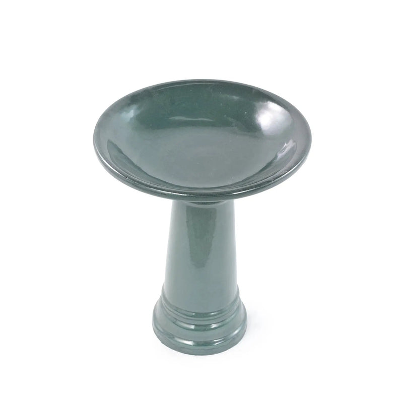Ceramic Pedestal Bird Bath for Outdoor Garden by HouseOfZazla