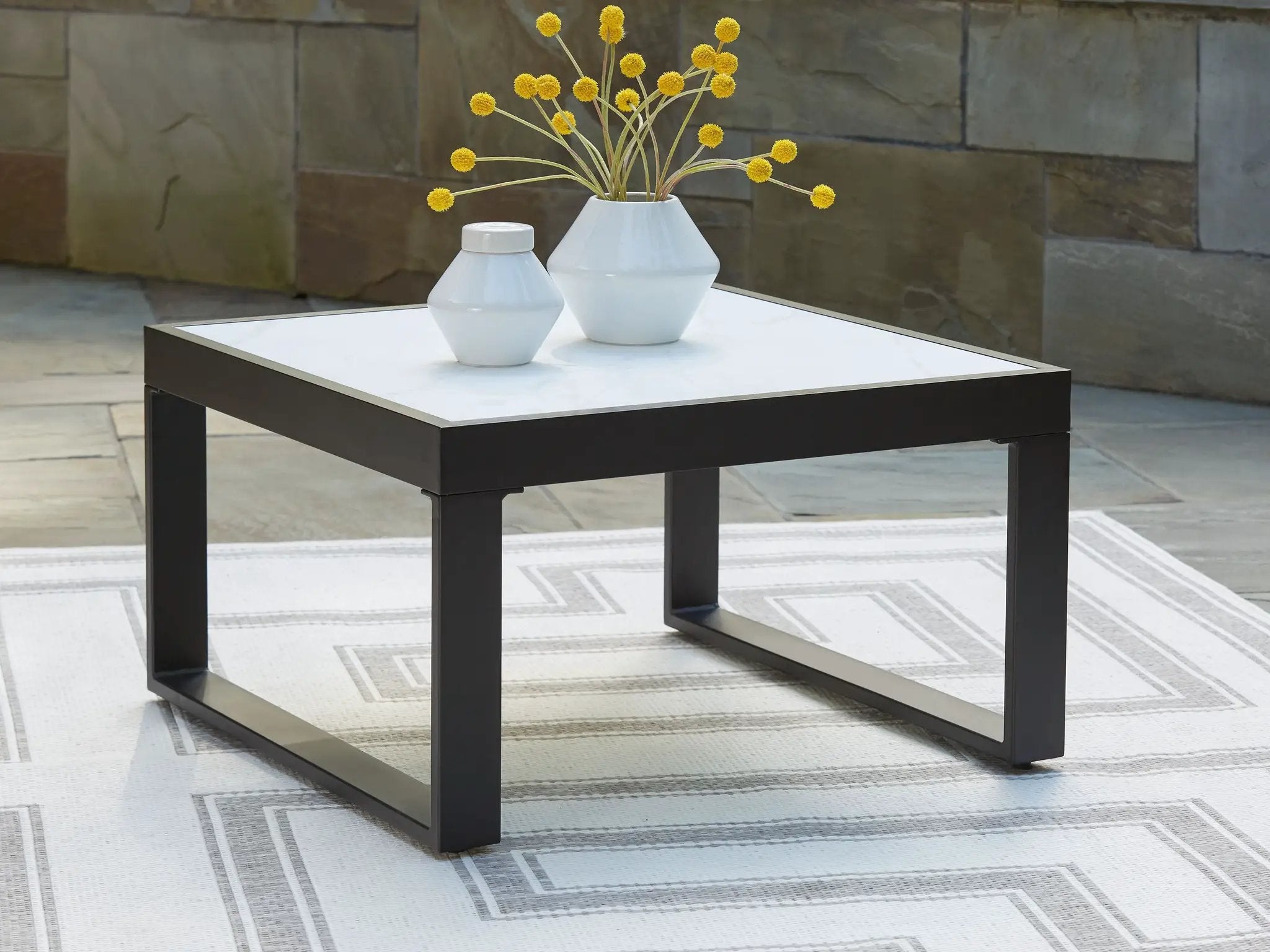 Beachloft - Square Cocktail Table - Black / Gray by Unique Piece Furniture