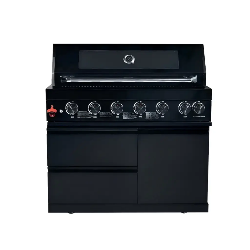 43" Black Six Burners Outdoor Kitchen Island Grill by Chery Industrial