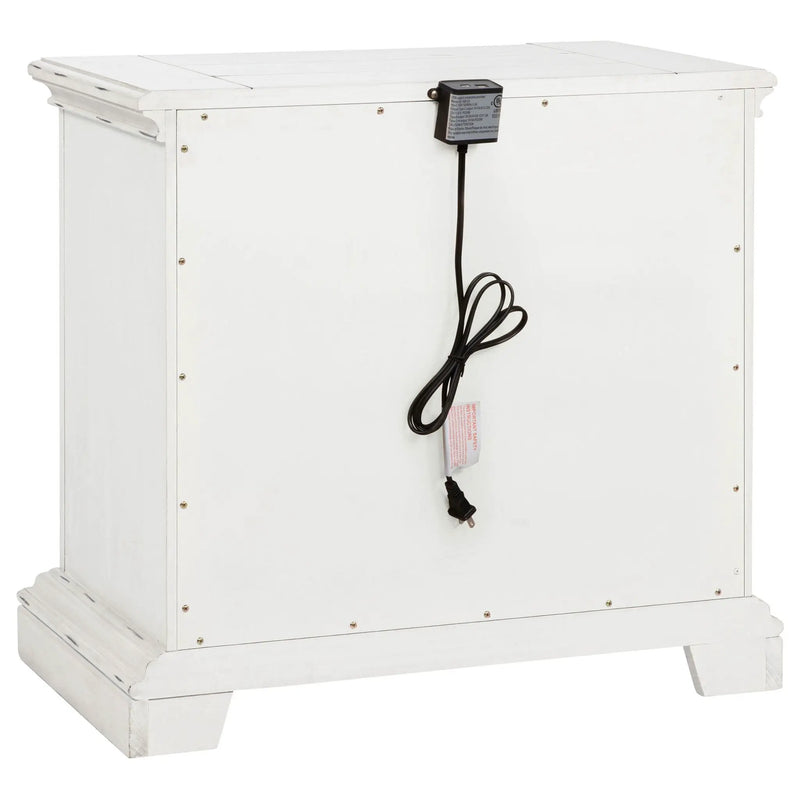 McKinney 2-drawer Nightstand with Dual USB Vintage White by Unique Piece Furniture