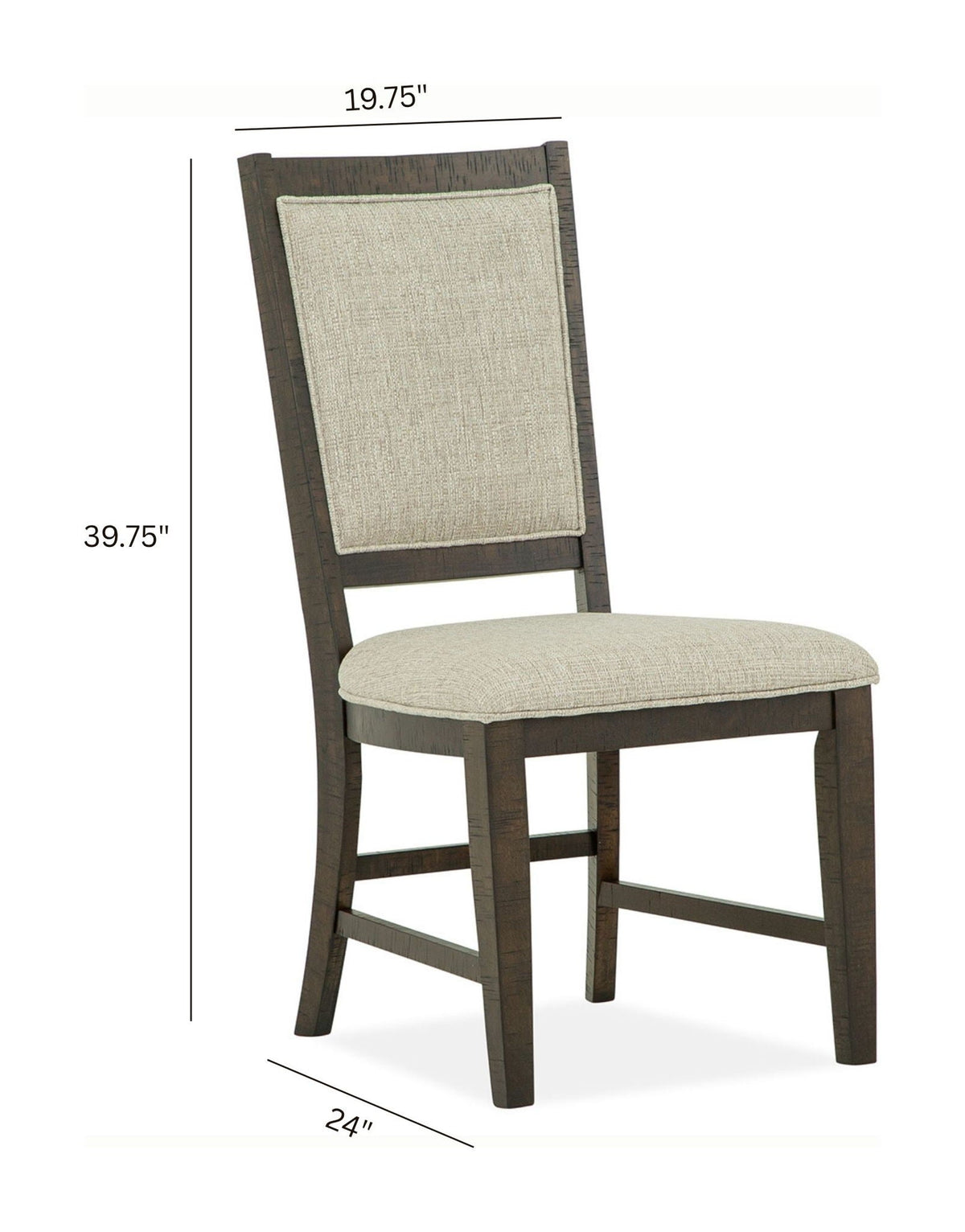 Westley Falls - Step Up Side Chair With Upholstered Seat & Back (Set of 2) - Graphite, photo 3 of 7