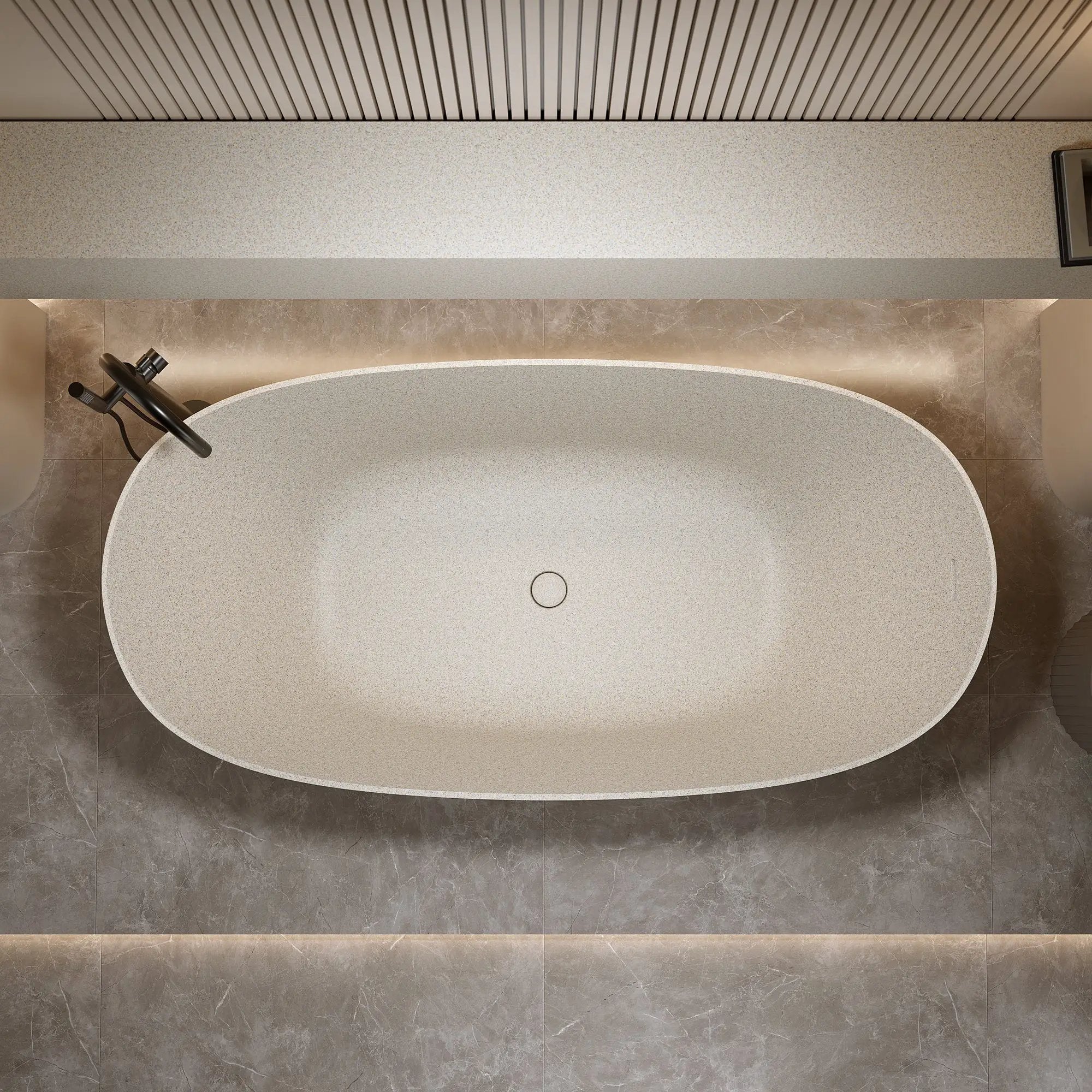 61'' Freestanding Bathtub with Overflow and Pop-up Drain by HouseOfZazla