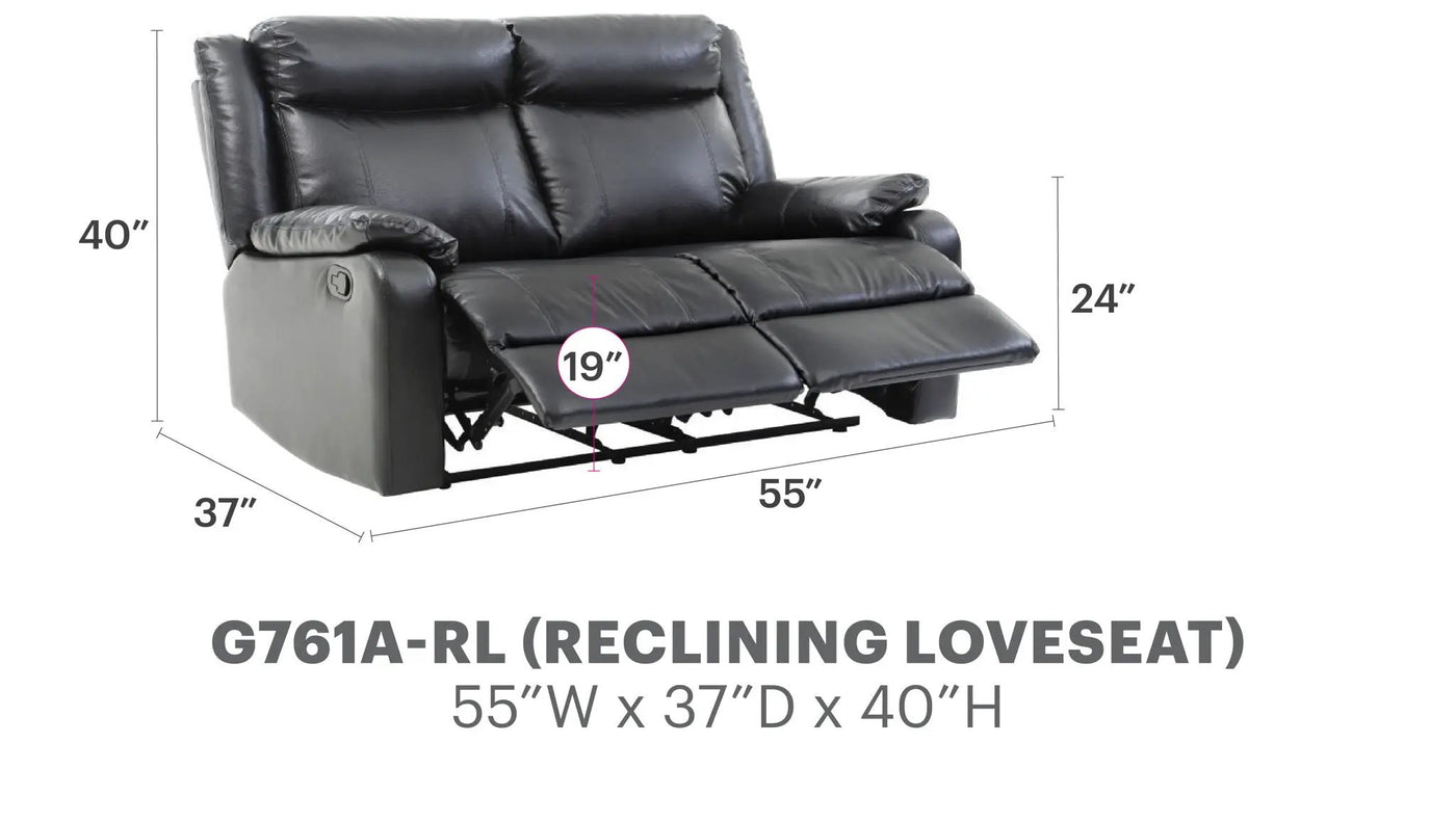 Stylish Reclining Loveseat For Two by HouseOfZazla