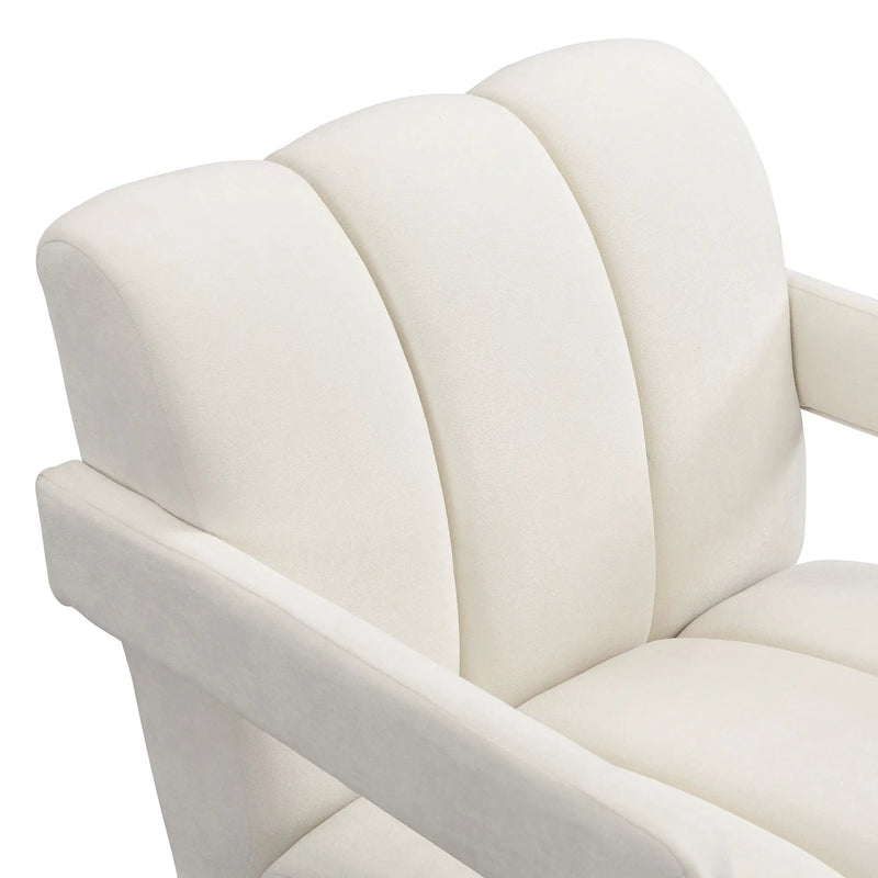 Modern Minimalist Leisure Armchair With L Shaped Armrests by HouseOfZazla