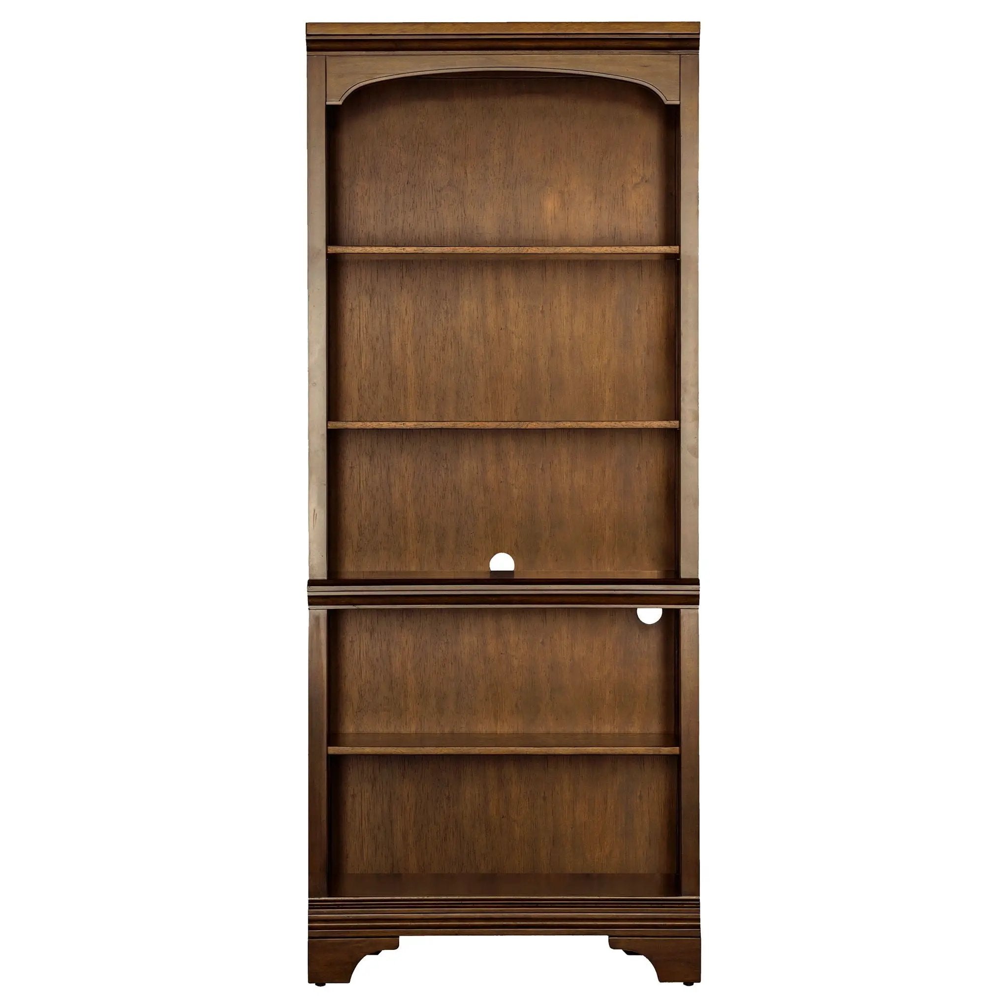 Hartshill 78-inch 5-shelf Bookcase Burnished Oak by Unique Piece Furniture