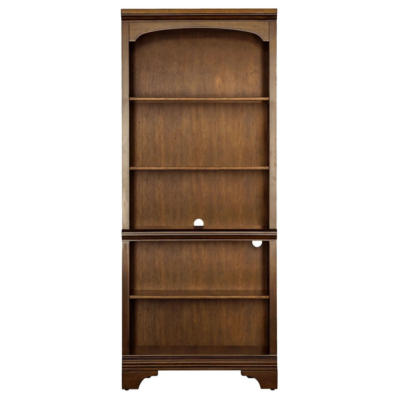Hartshill 78-inch 5-shelf Bookcase Burnished Oak by Unique Piece Furniture