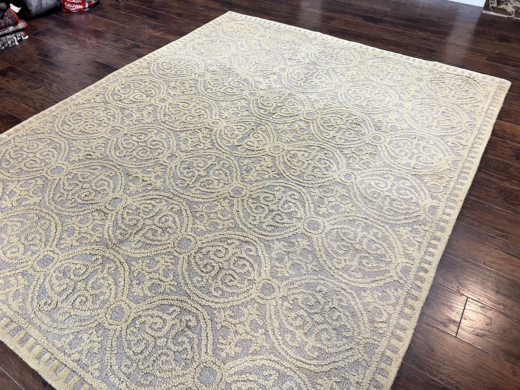 Safavieh Rug 8x10, Cambridge Rug, Wool Hand Tufted Carpet, Modern Room Sized Wool Pile Area Rug by Jewel Rugs