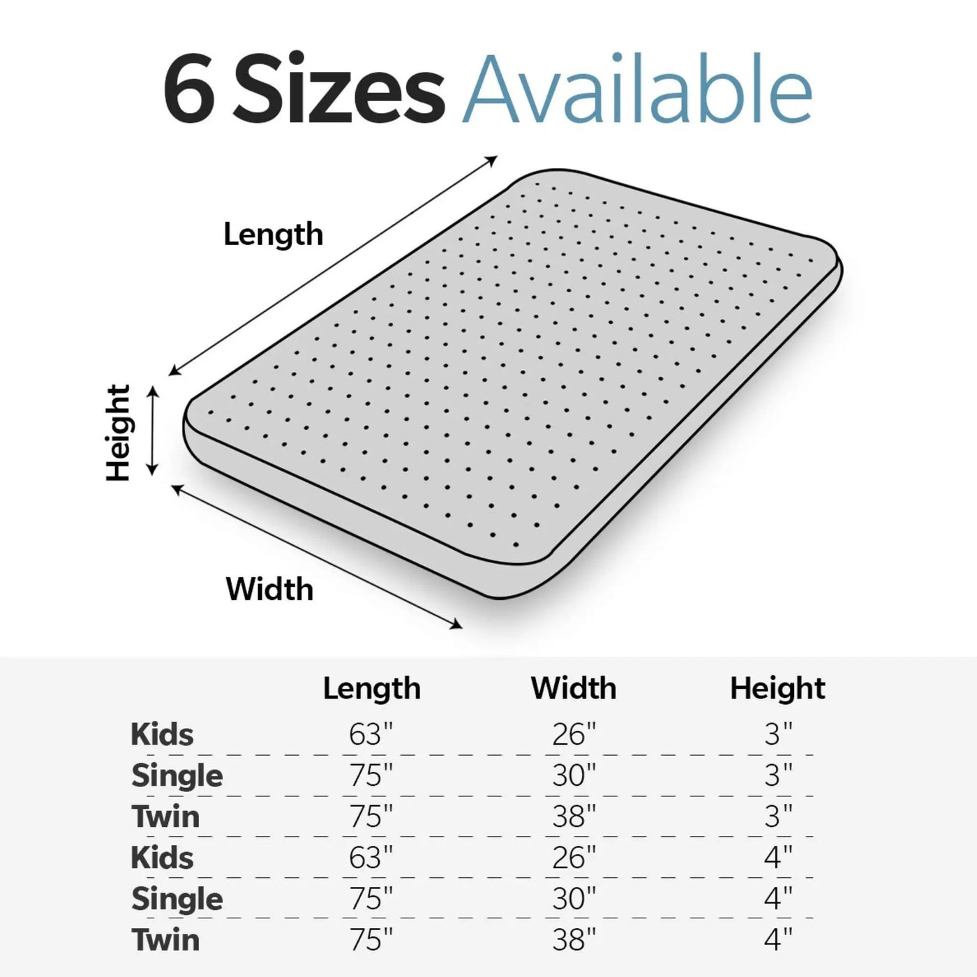 Memory Foam Camping Mattress, Foldable, Portable Comfort With Water Resistant Cover by HouseOfZazla