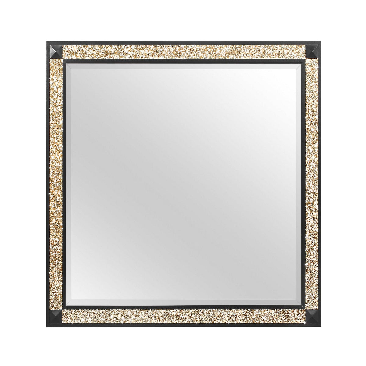 Lively Mirror With Glitter Detail - Black, photo 2 of 5