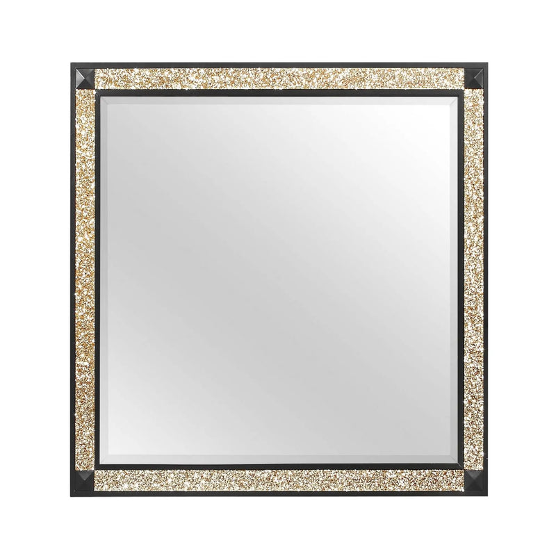 Lively - Mirror With Glitter Detail - Black by Unique Piece Furniture