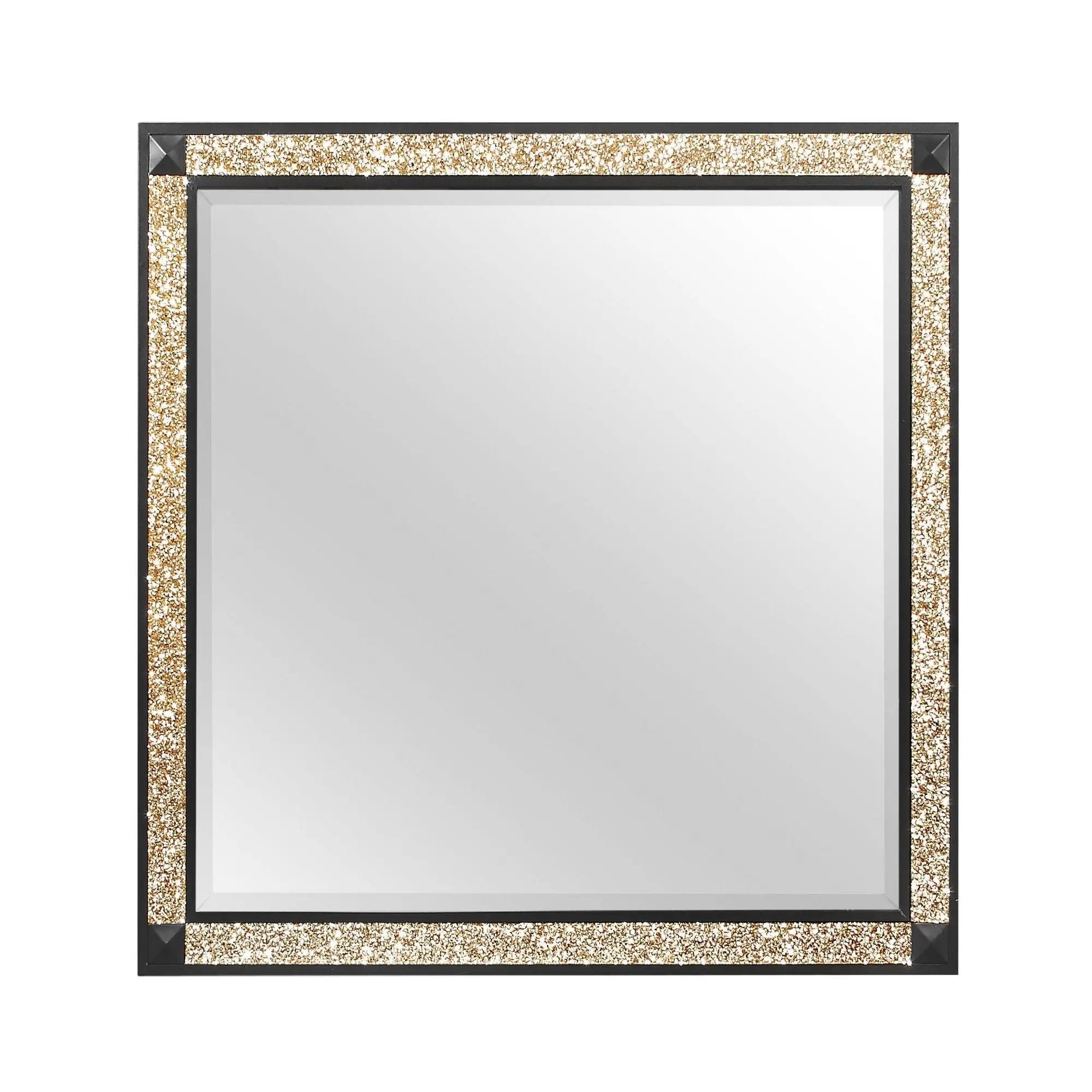 Lively - Mirror With Glitter Detail - Black by HouseOfZazla