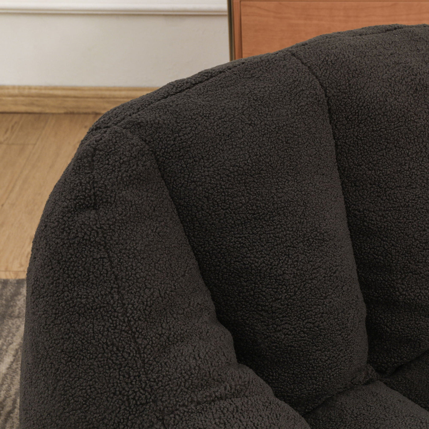 Comfy Bean Bag Chair With Memory Foam Filler, Tufted Soft by Unique Piece Furniture