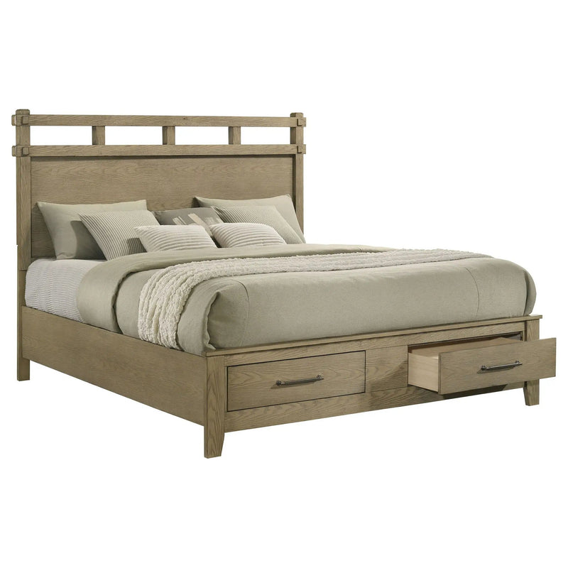 Hazlewood 59-inch Eastern King Storage Bed Vineyard Oak by Unique Piece Furniture