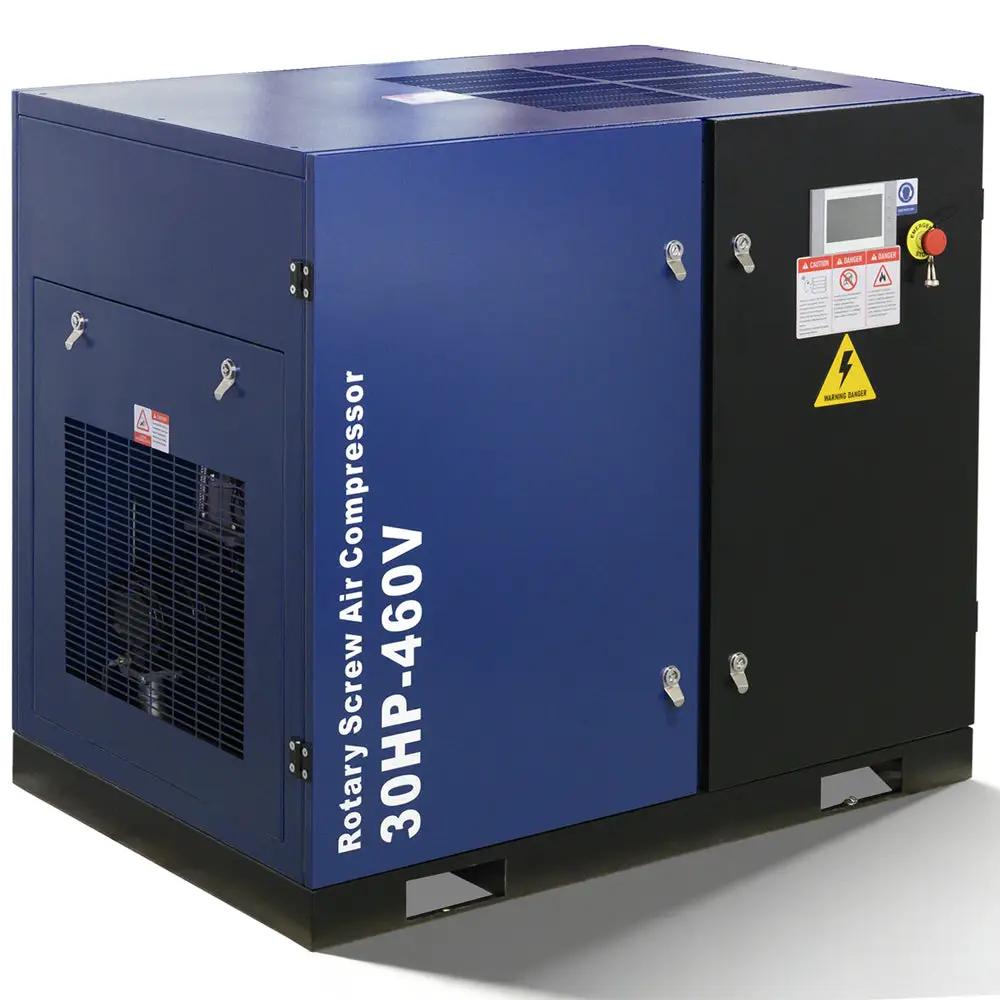 123CFM Rotary Screw Air Compressor, 30HP, 125PSI, 460V 3PHASE 60HZ by Chery Industrial