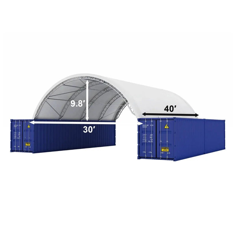 30'x40'x10' Double Truss Shipping Container Shelter by Chery Industrial