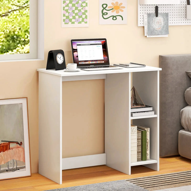 31.5 Inch Modern Home Office Desk with 2 Compartments by DirectDeals