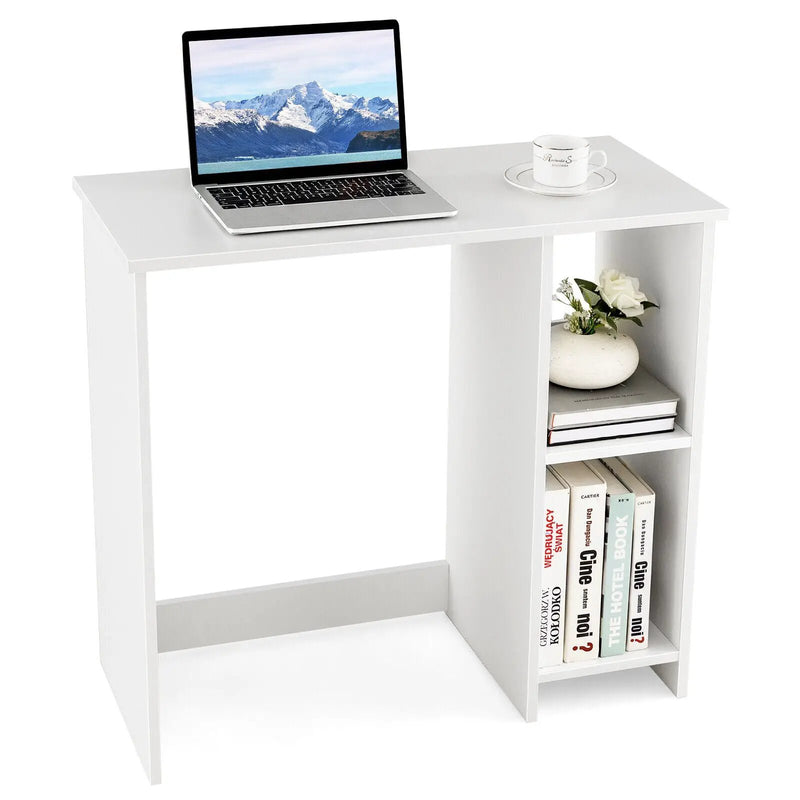 31.5 Inch Modern Home Office Desk with 2 Compartments by DirectDeals