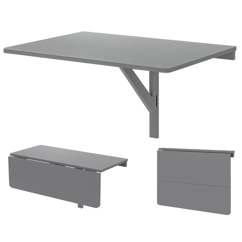 31.5 x 23.5 Inch Wall Mounted Folding Table for Small Spaces by DirectDeals
