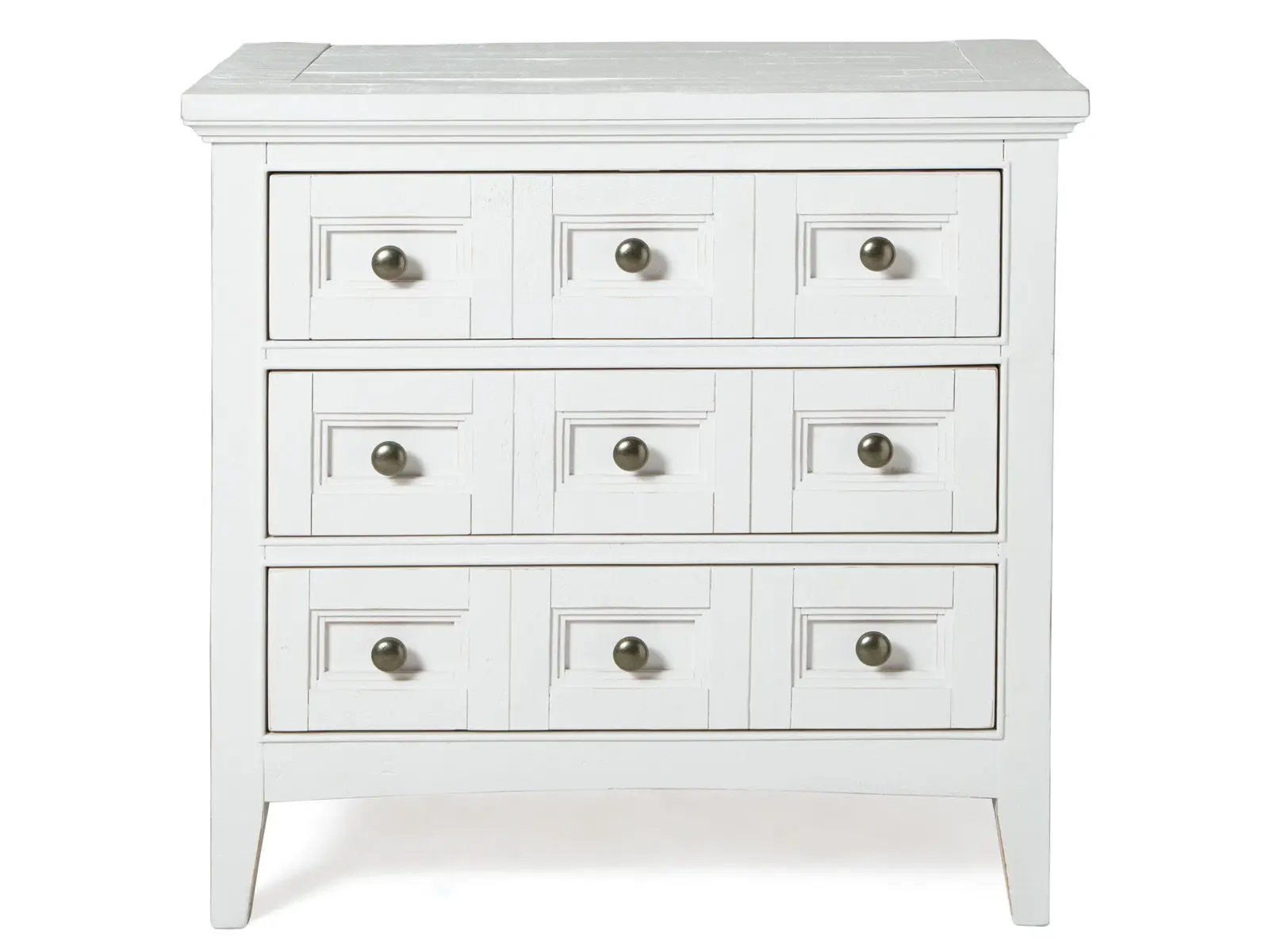 Heron Cove - Relaxed Traditional Chalk White Three Drawer Nightstand - Chalk White by Unique Piece Furniture