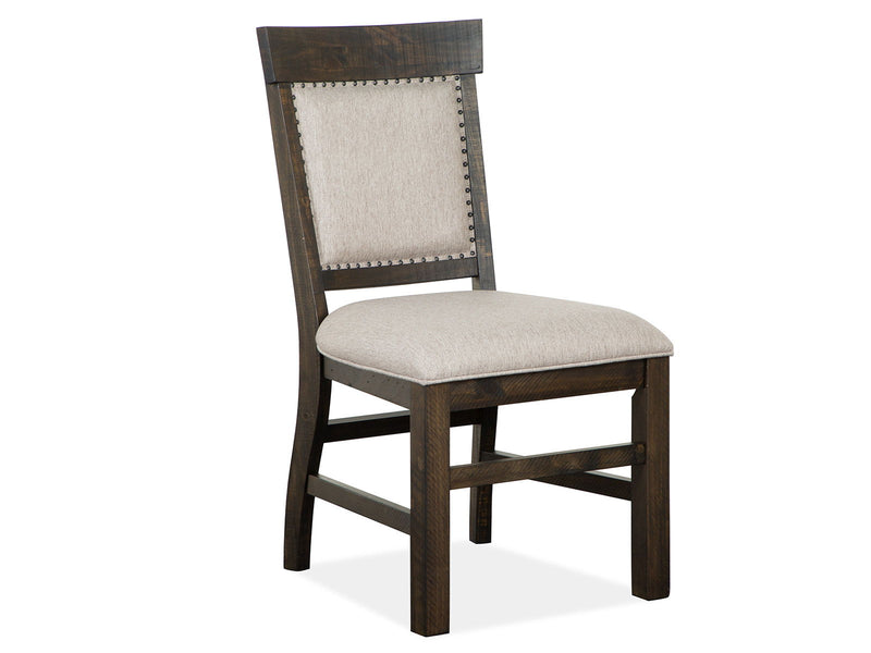 Bellamy - Dining Side Chair With Upholstered Seat & Back (Set of 2) - Peppercorn, photo 4 of 7