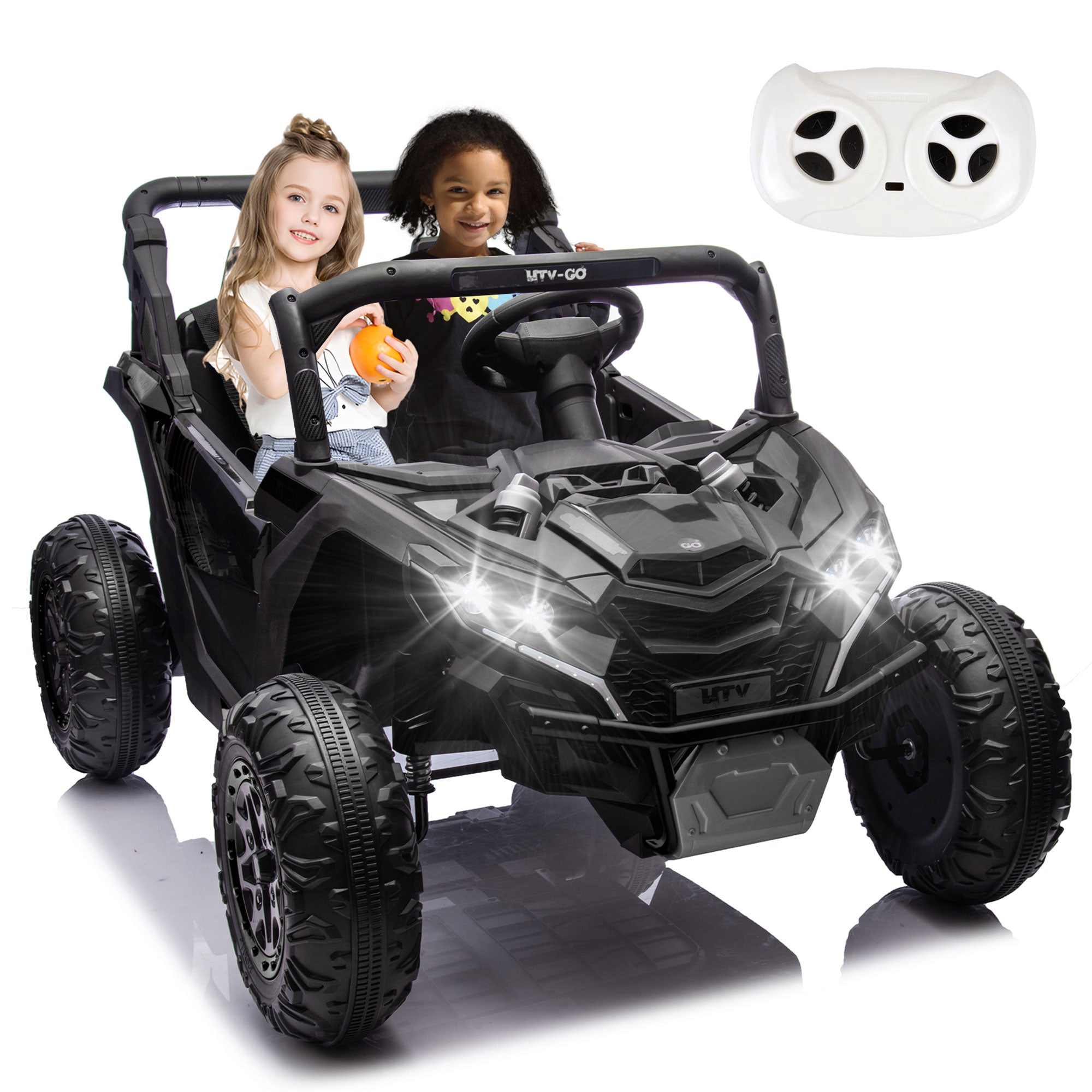 24V Two-Seater Kids Ride-On UTV with Parental Remote Control by HouseOfZazla
