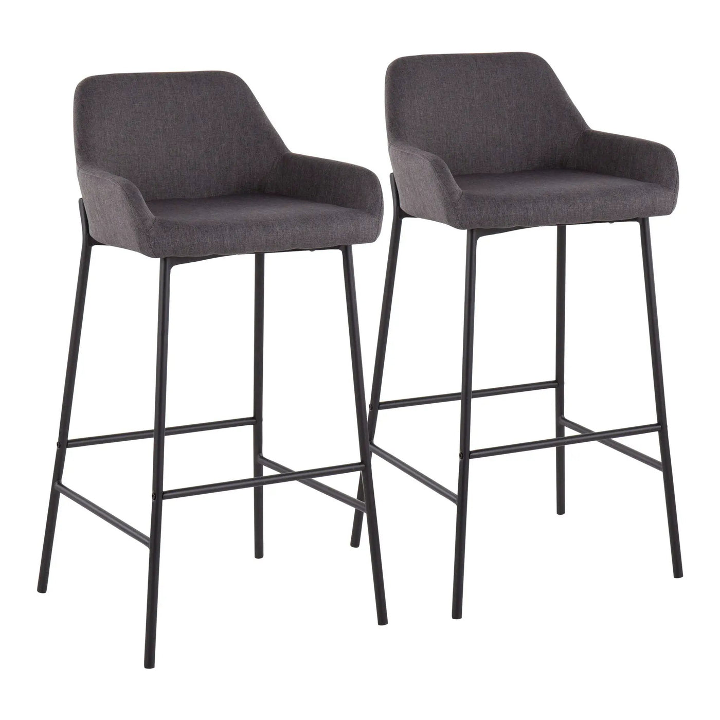Daniella - Industrial Fixed Height Bar Stool (Set of 2) by HouseOfZazla