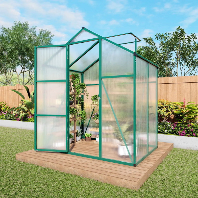 Polycarbonate Walk-In house, Raised Base For Outdoor In All Season by HouseOfZazla