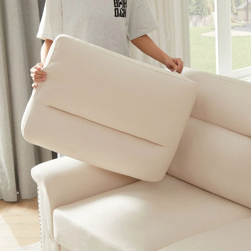 3 Seater Elegant Stationary Sofa by Unique Piece Furniture