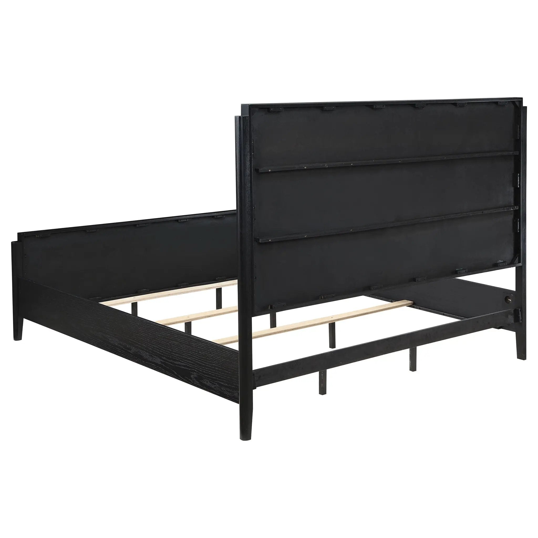 Brookmead Wood Eastern King Panel Bed Black by Unique Piece Furniture
