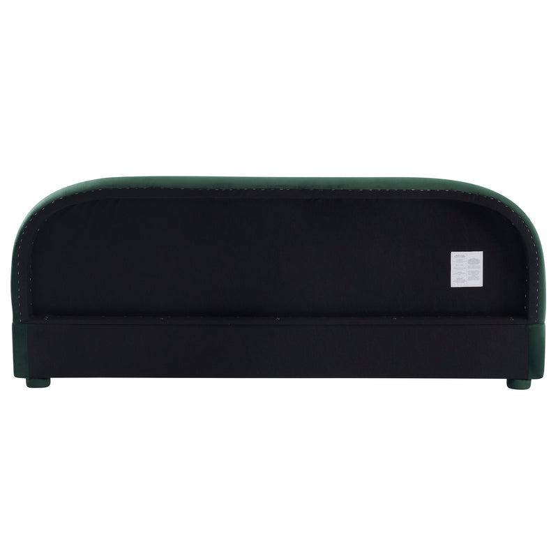 Dark Green Velvet Bed Frame by HouseOfZazla