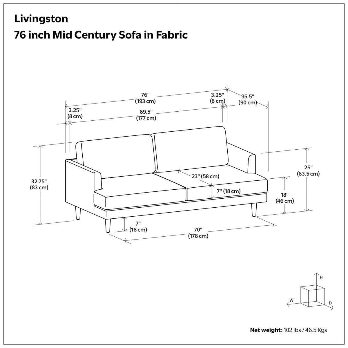 Upholstered Sofa with Feather-Filled Cushions – Multiple Colors, photo 25 of 40