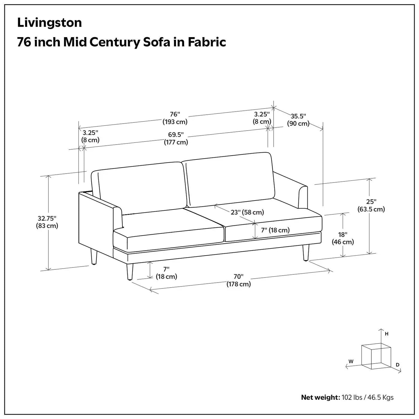 Livingston - Upholstered Sofa by HouseOfZazla