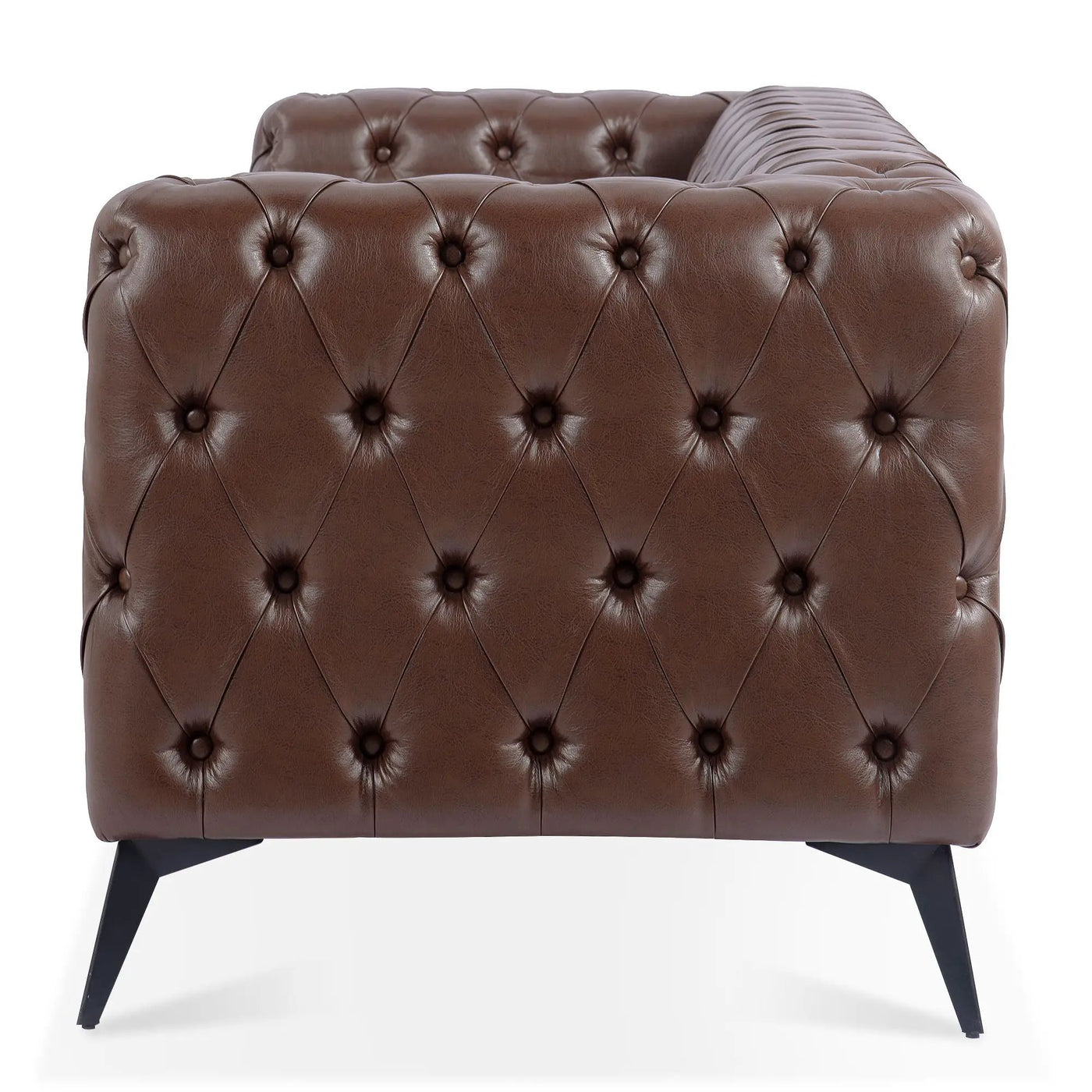 Square Arm Removable Cushion 3 Seater Sofa by HouseOfZazla