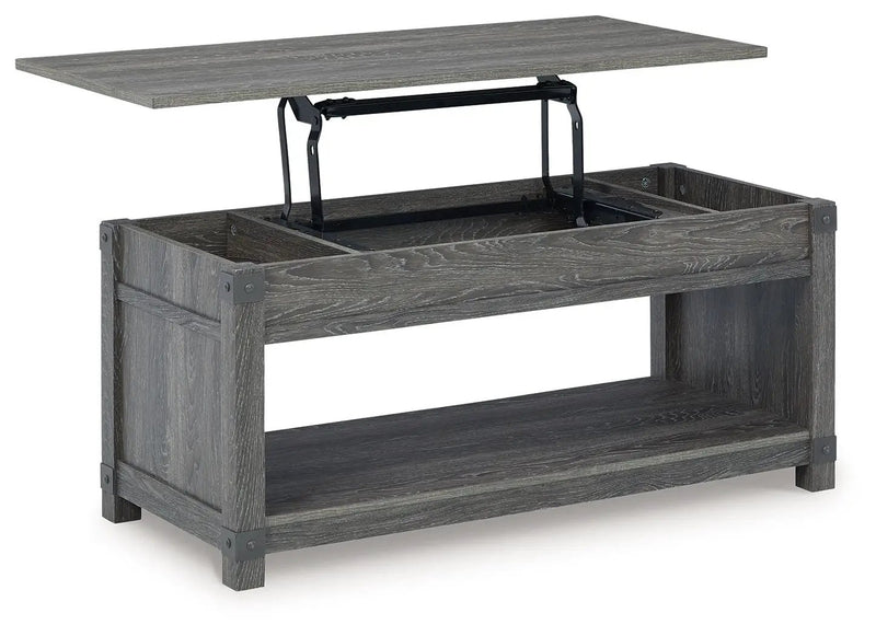 Freedan - Rect Lift Top Cocktail Table - Grayish Brown by Unique Piece Furniture