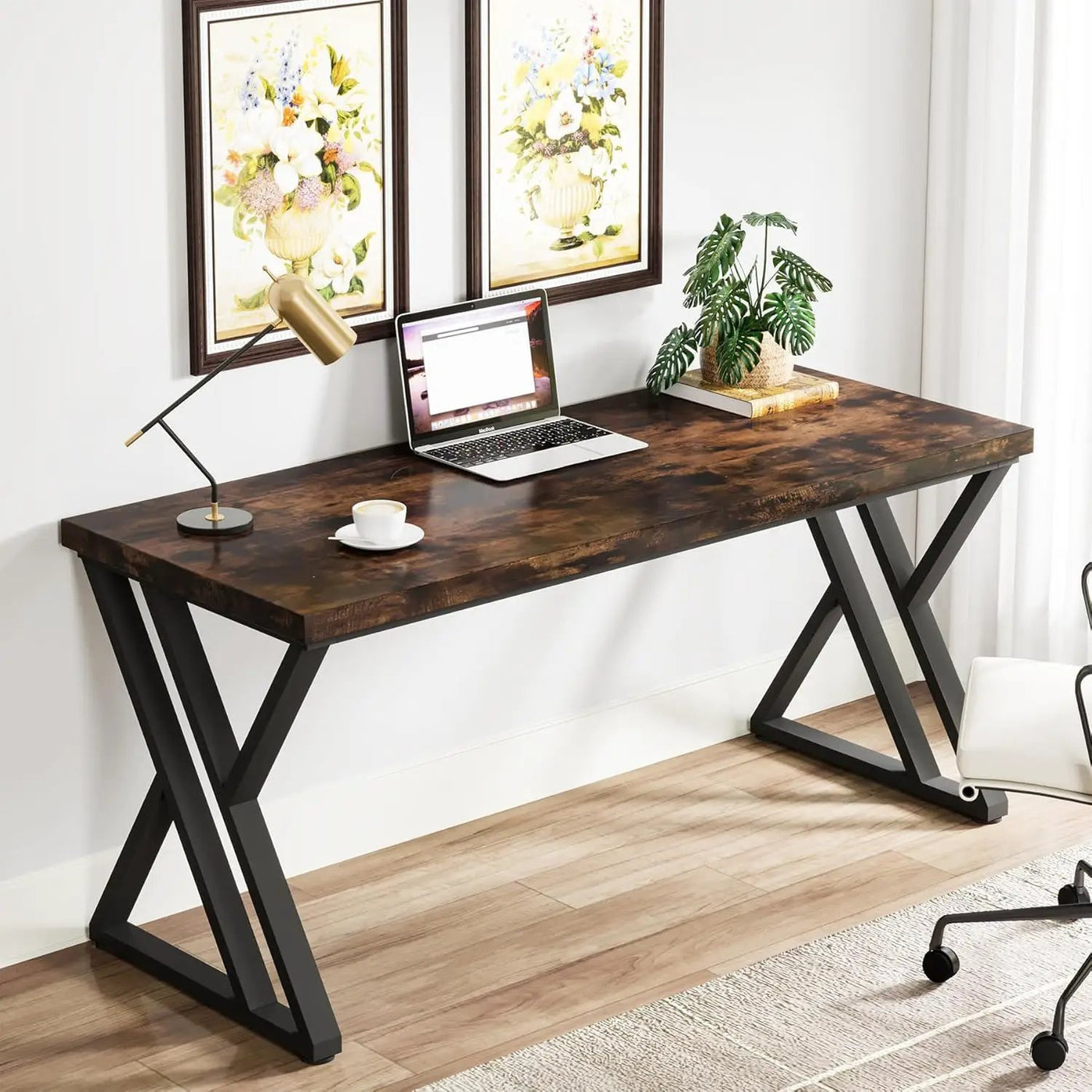 Writing Desk With Z-Shaped Legs by HouseOfZazla