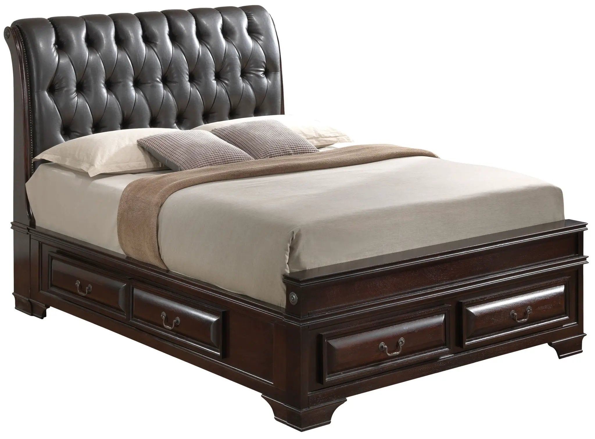 LaVita - Storage Bed Elegant Transitional by HouseOfZazla