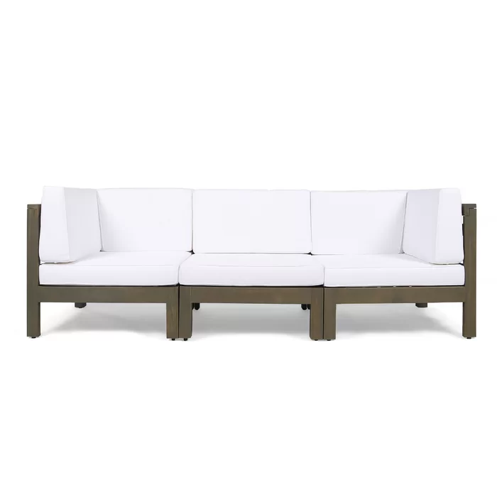 Brava X-Back 3 Seater Outdoor Sectional Sofa Set, photo 4 of 10