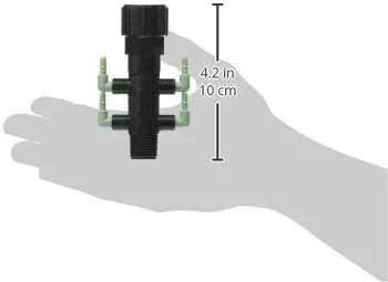 Orbit Drip System Shrub Adapter 4-Port Water Manifold for 1/4" Micro Tube, 69060 5-Pack by GreenHaven Gardens