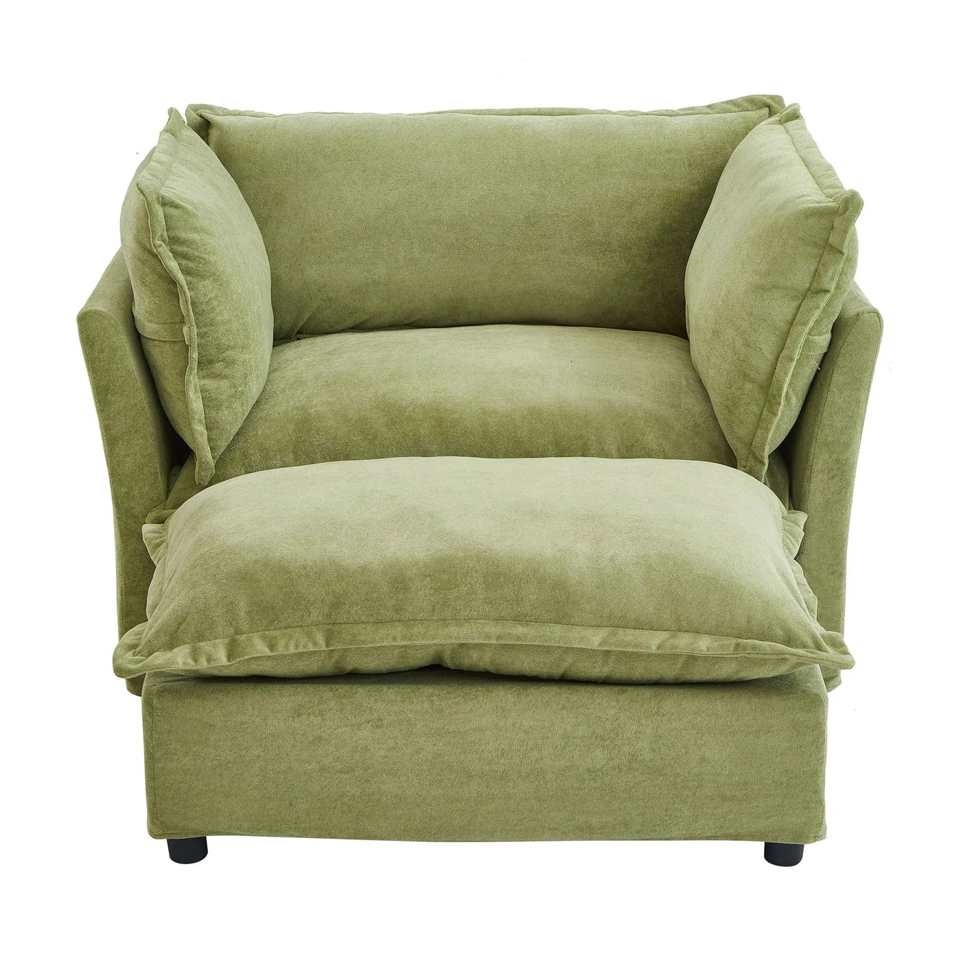 Modern Armchair Sofa With Movable Ottoman by HouseOfZazla