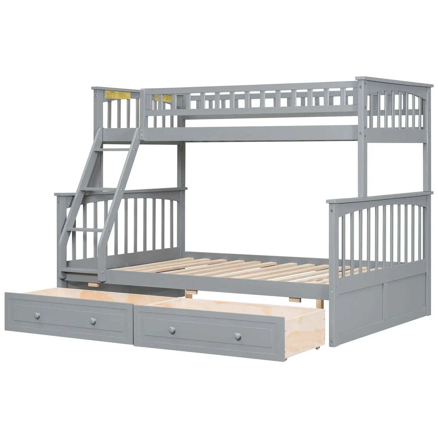 Bunk Bed With Drawers, Convertible Storage Bed by HouseOfZazla