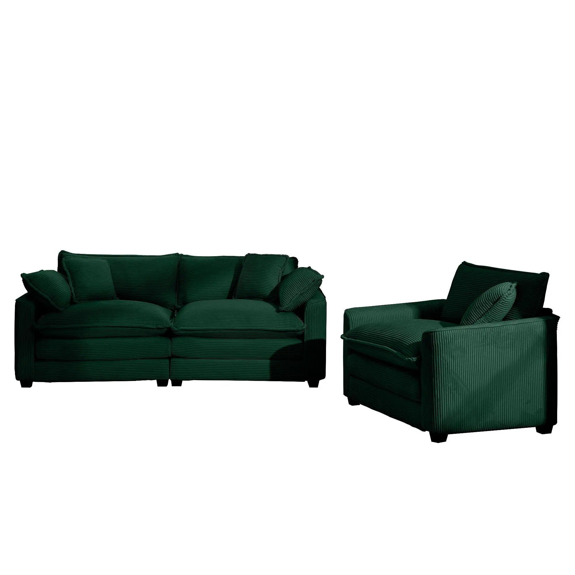 Elegant Oversized Sectional Sofa Set With Deep Seats And Flexible Layout by Unique Piece Furniture